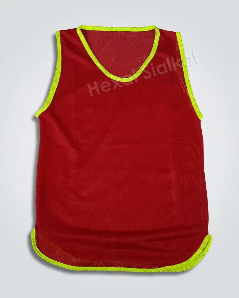 Custom printed training vests with club logo - Private label manufacturing
